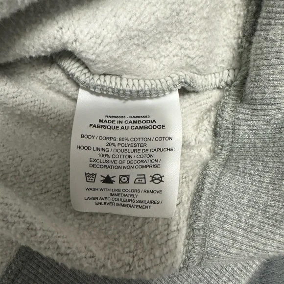 Nike Women's Phoenix Fleece oversized pullover Gray Hoodie - Picture 5 of 6